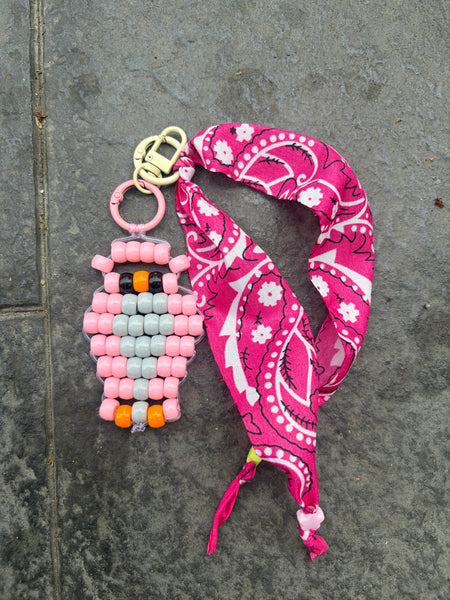 Pimp your bag Colors keychain gufetto portafortuna  pony Beads Vari utilizzi e vari colori