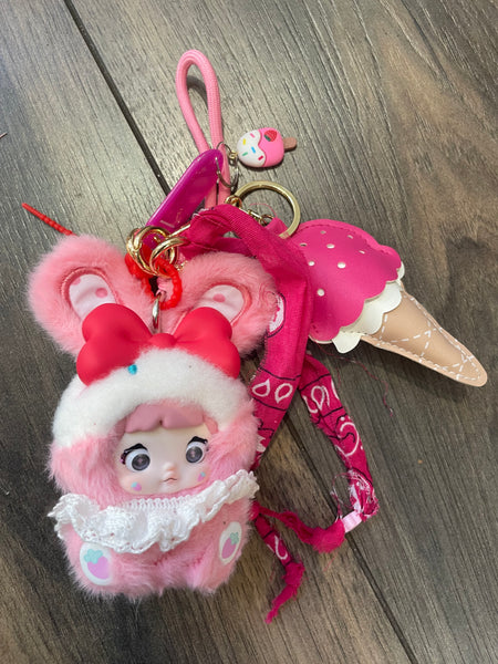 Pimp your Bag Baby Nommi Sweetheart Bunny series Strawberry  Cream