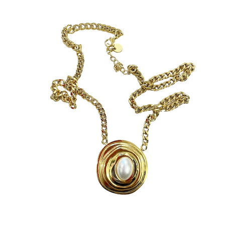 Collana Katia  con perla centrale due varianti colore