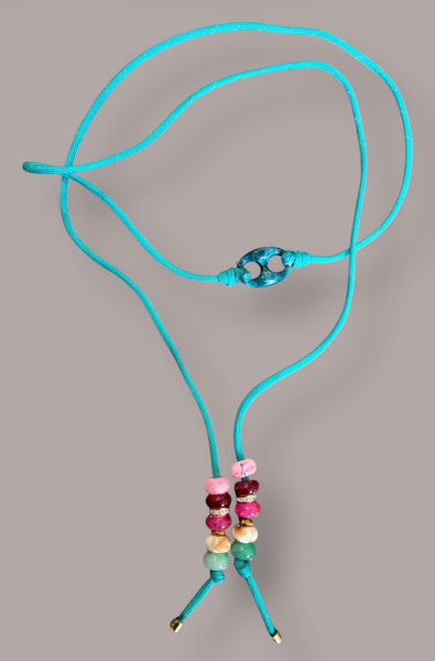 Collana Marine Florida centrale ottanio marmorizzato  in vari colori