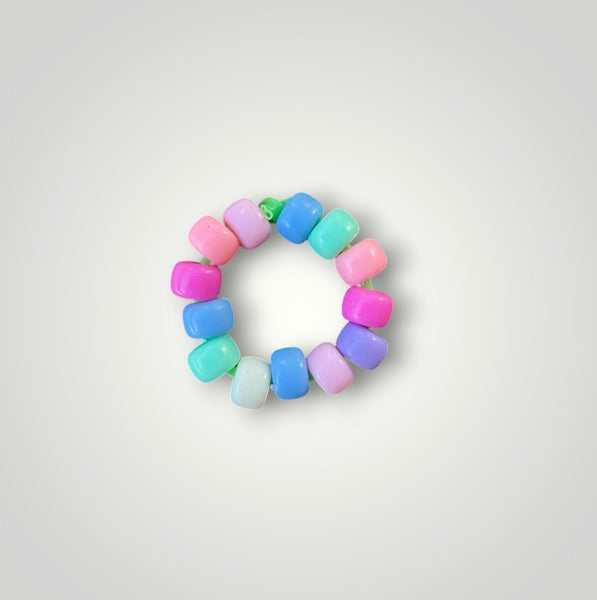 Anello colors  con mini pony Beads