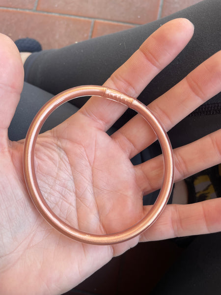 Jelly bangle oro rosa brillante