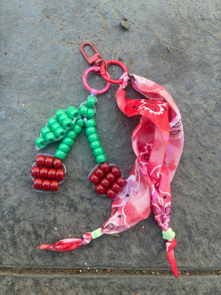 Pimp your bag Colors keychain ciliegie pony  Beads Vari utilizzi e vari colori