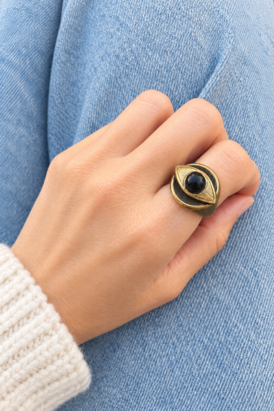 Anello chevalier regolabile occhio botteguccia