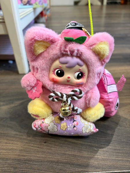 Pimp your bag Samuel serie "Eight Directions of Wealth Cat" I fiori di pesco brillano intensamente