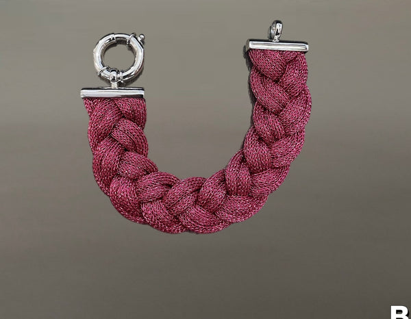 Bracciale So glamour treccia vari colori