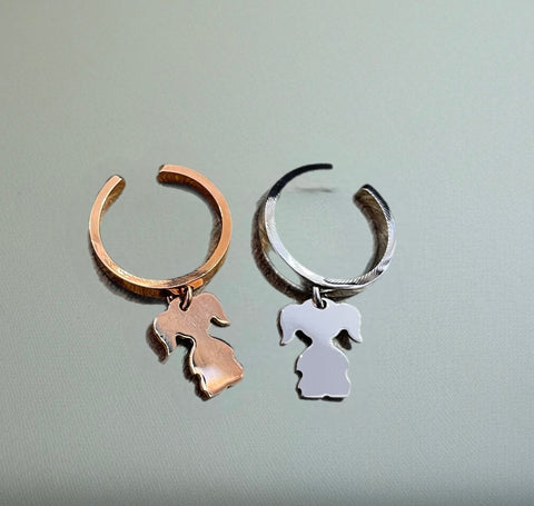 Anello regolabile So glamour bimba  due varianti colore