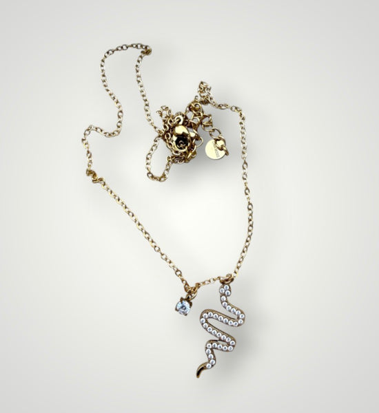 Collana cuore Isla Bonita serpente e punto luce due varianti  colore