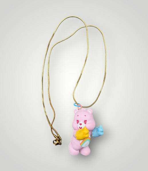 Collana orsetto del Cuore catenina 60 cm vari colori