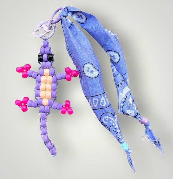 Pimp your bag Colors keychain geco   portafortuna  pony Beads Vari utilizzi e vari colori