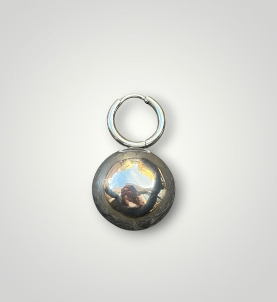 Mono orecchino sfera maxi due varianti colore