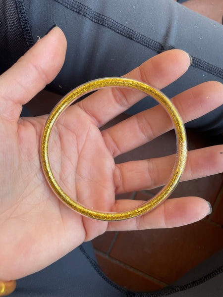 Jelly bangle oro glitter