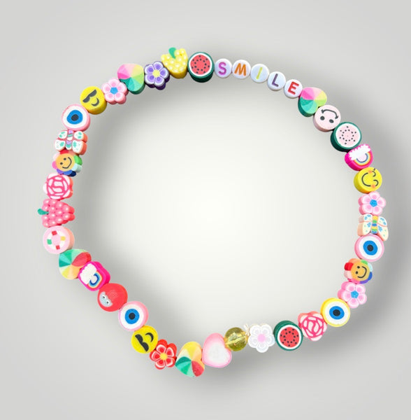 Collana Colors con scritta e multi charms anche personalizzabile