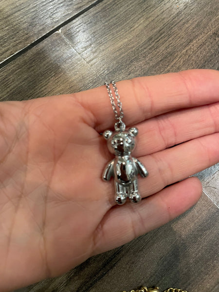 Collana teddy bear orsacchiotto due varianti colore