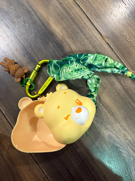 Pimp your bag testa orsetto del cuore  portaoggetti giallo
