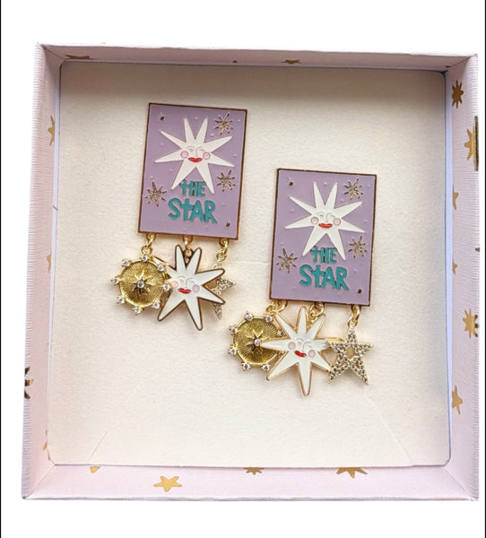 Coppia orecchini Principessa Glam Poppy star