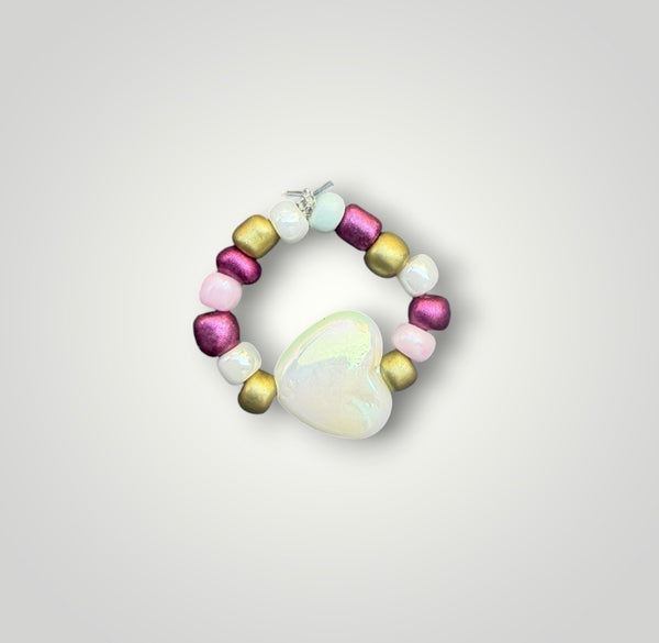 Anello colors con cuore vari colori