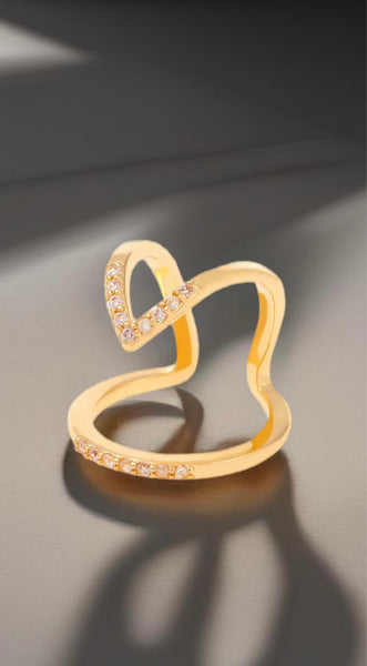 Anello Melory per unghia crystal punta