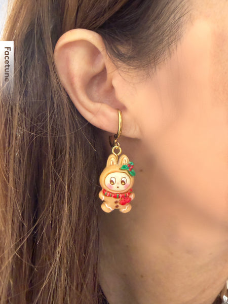 Mono orecchino labubu Christmas edition Natale vari sogetti