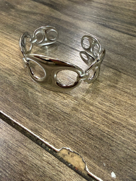 Bracciale rigido regolabile CHAIN catena  due varianti colore