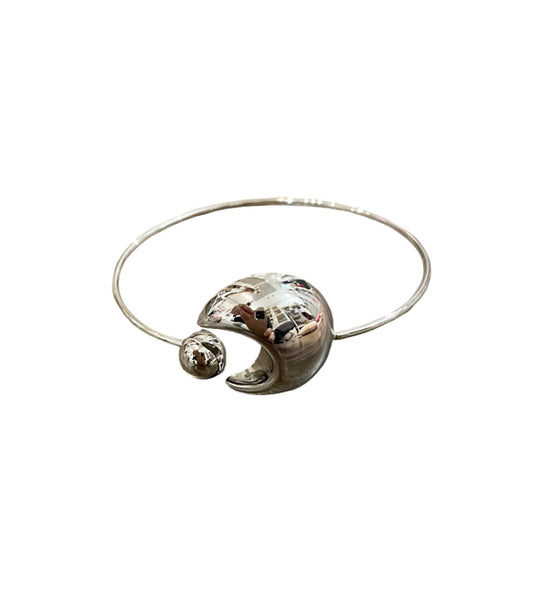 Bracciale bangle sfera d crescent moon due varianti colore