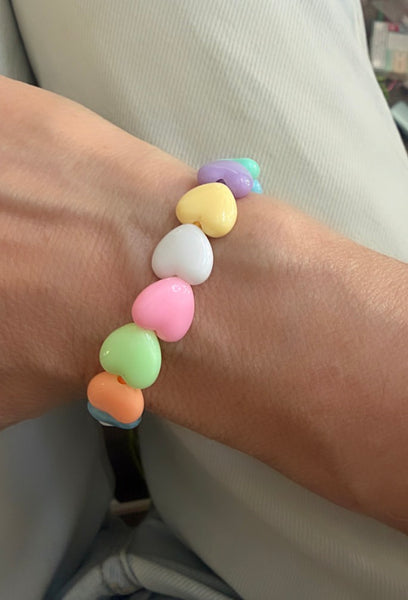 Bracciale colors Beads giro cuori small effetto lucido il più richiesto