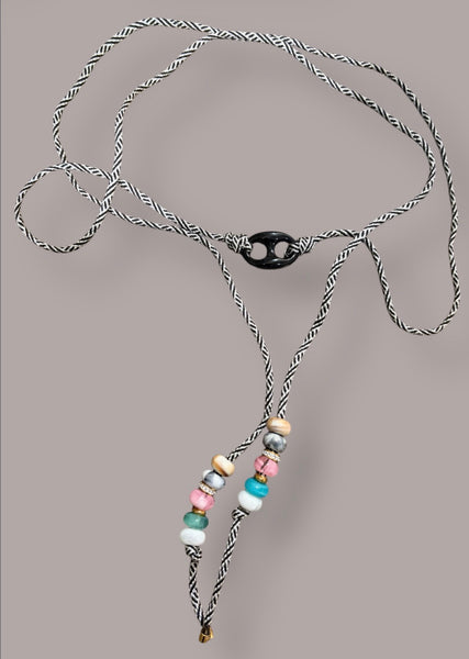 Collana Marine Florida centrale chain nero    in vari colori