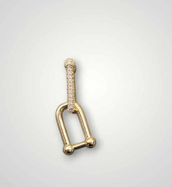 Mono orecchino catena  Chain diamantata