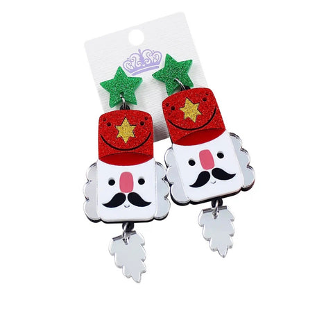Coppia orecchini soldatino di piombo Christmas Edition Natale