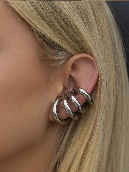 Earcuff Ariela multicerchi unito due varianti colore