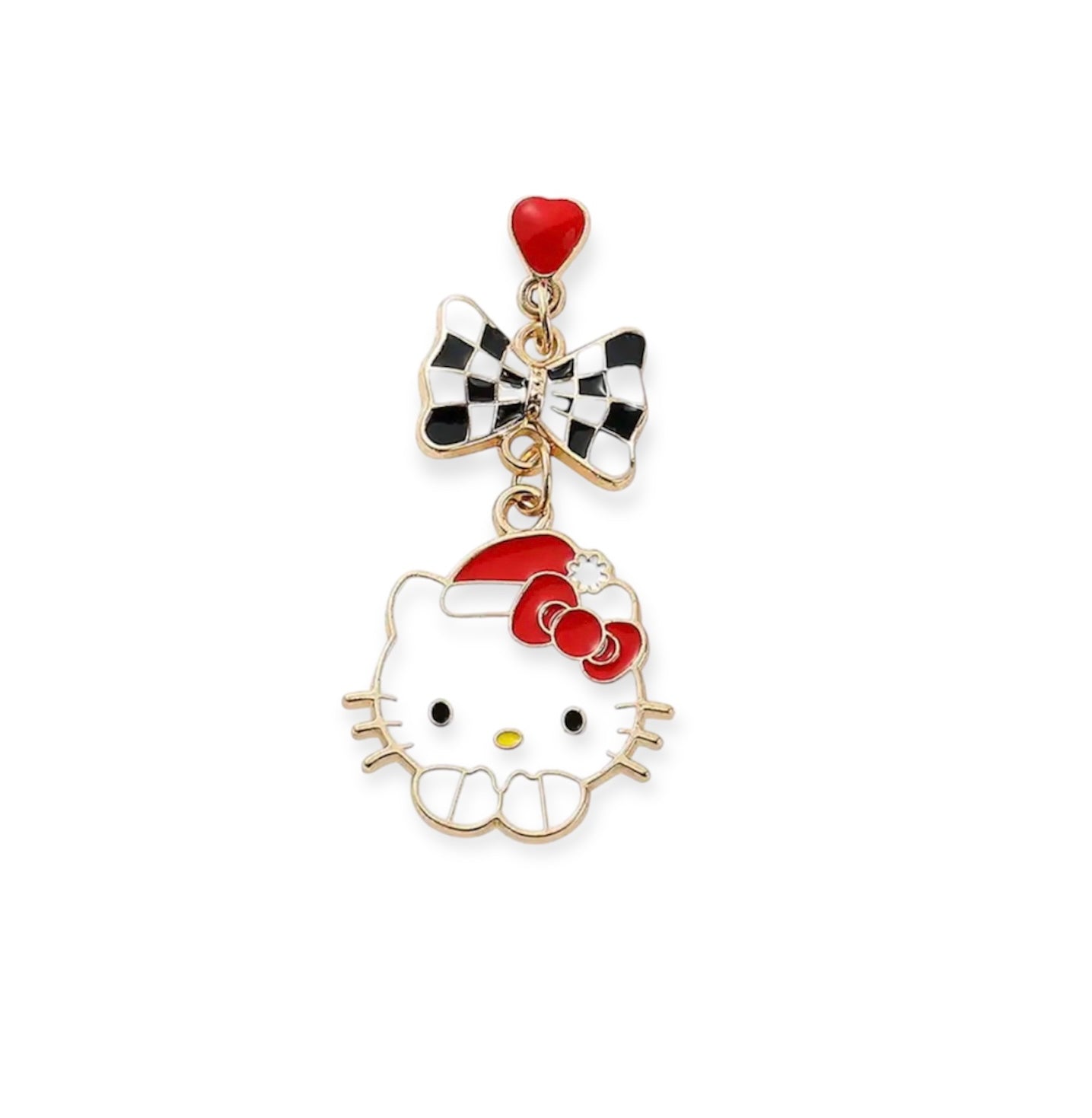Mono orecchino Natale hallo kitty Christmas Edition