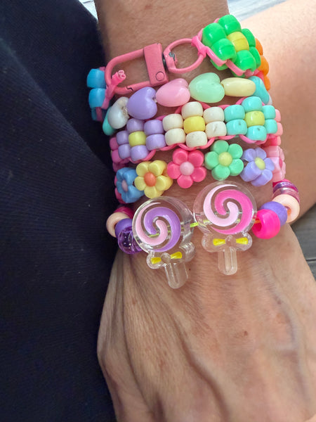 Bracciaie Colors pony Beads double lollypops vari colori