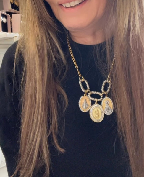 Collana principessa glam Holy Mary Double