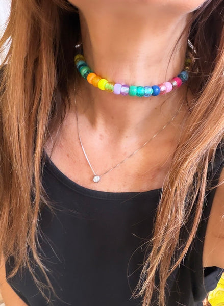 Collana Choker Marine Florida pony Beads