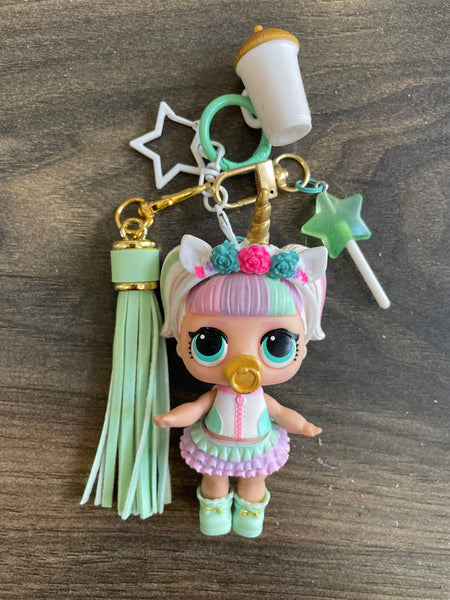 Pimp your Bag Lol capelli Rainbow pastel unicorno