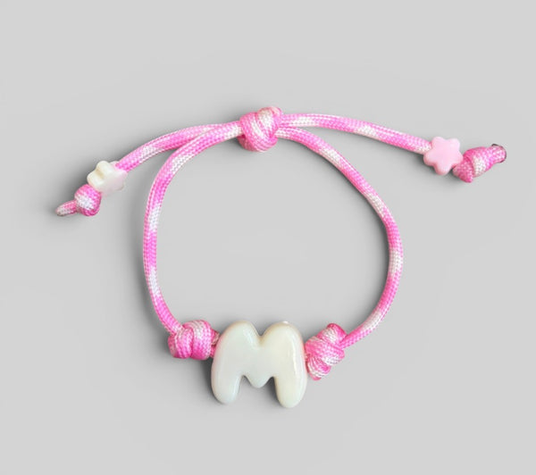 Bracciaie Marine florida lettera colorata Puff vari colori lettere K L M