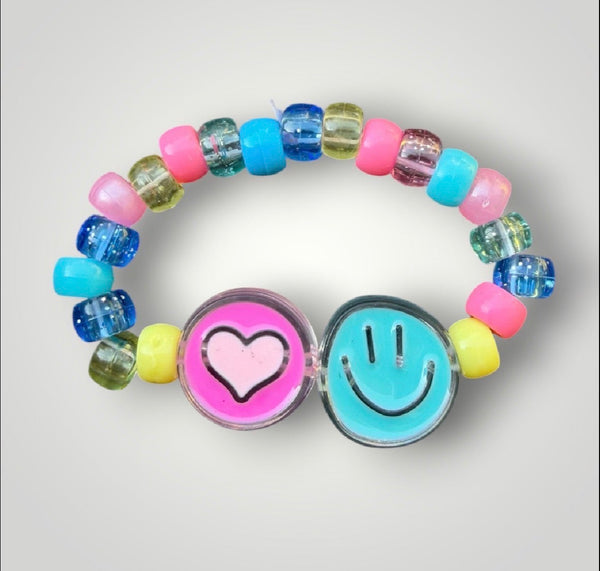Bracciaie Colors pony Beads Smile  e Cuore vari colori