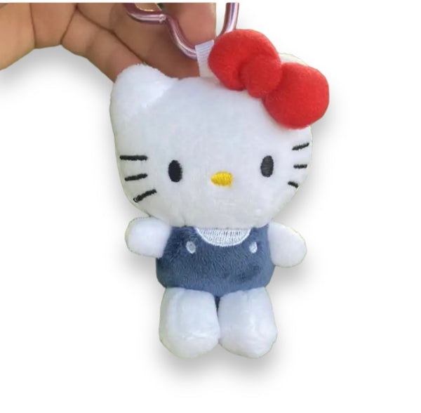 Portachiavi e applique borsa Pimp your Bag Hallo kitty Classic tutina blu   in peluche