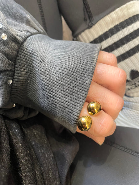 Anello Double sfere   due varianti colore