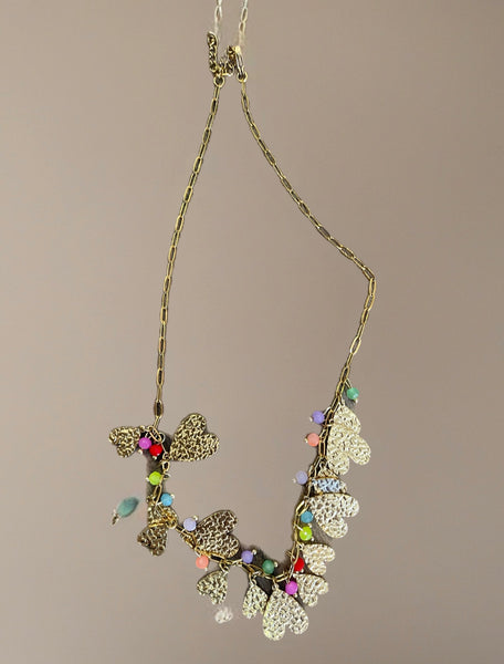 Collana gitana vuoti e crystal vari colori