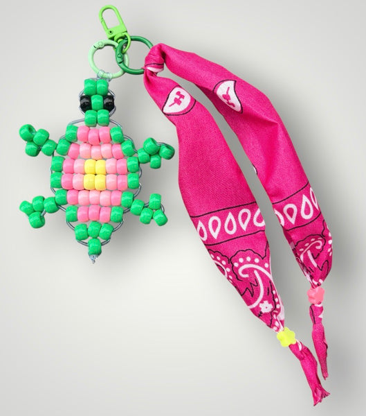 Pimp your bag Colors keychain tartaruga  portafortuna  pony Beads Vari utilizzi e vari colori