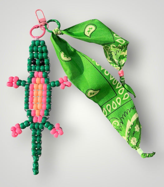 Pimp your bag Colors keychain coccodrillo  portafortuna  pony Beads Vari utilizzi e vari colori
