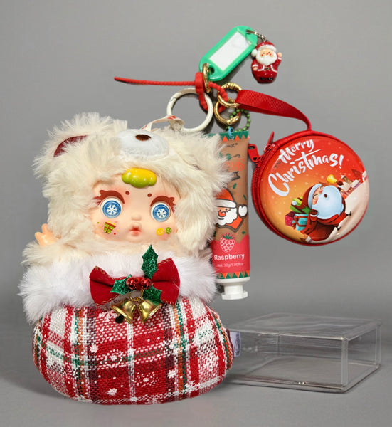 Pimp your bag MM Milk Candy  serie Christmas orsacchiotto calza di Natale