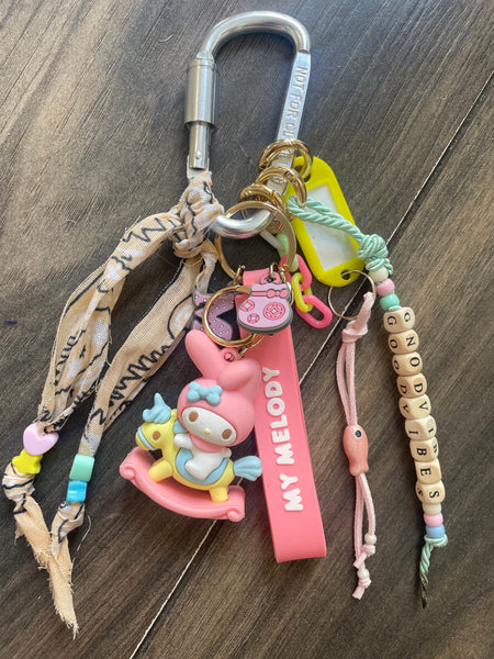 Pimp your Bag Keychain charms per borsa e portachiavi My Melody cavalluccio a dondolo