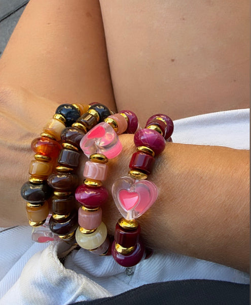 Bracciale Colors Corazon cioccolato