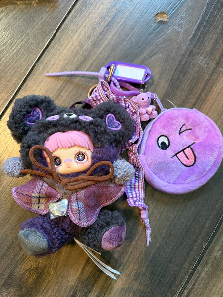 Pimp your bag Maymei Tiny Bear Cookie Series taro sesame