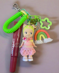 Pimp your Bag Angel cherry blossom gatto calico