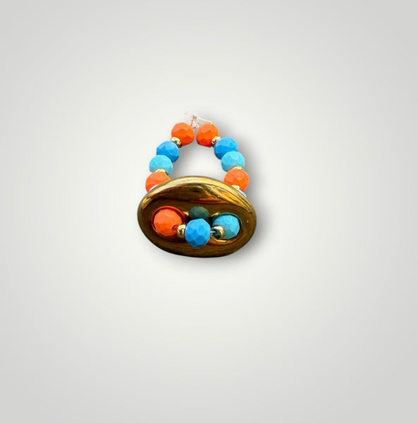 Anello Colors ovale chain e cristalli