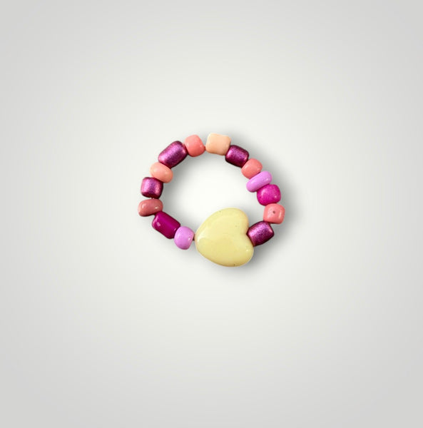 Anello colors con cuore vari colori