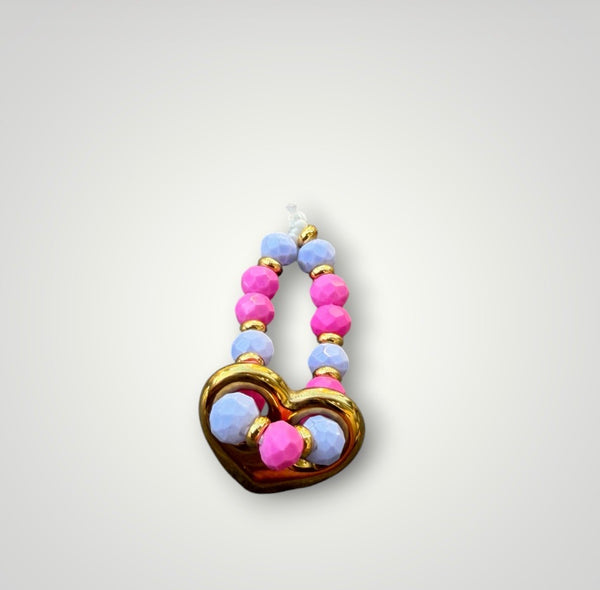 Anello Colors cuore chain e cristalli